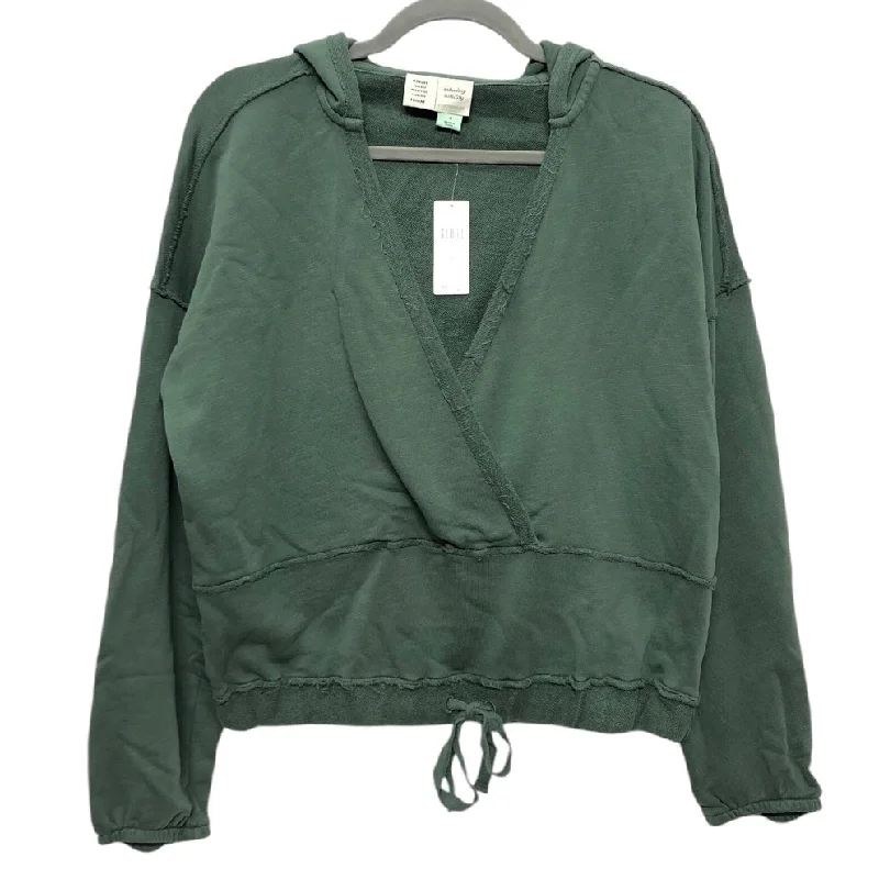 Plaid cotton sweatshirts green -Sweatshirt Hoodie By Saturday/sunday In Green, Size: S