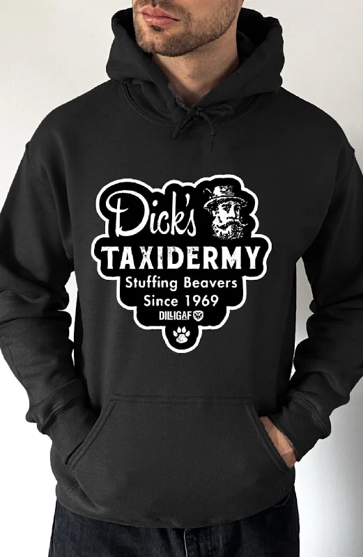 Terry pullover hoodie green -Dick's Taxidermy Pullover Hoodie