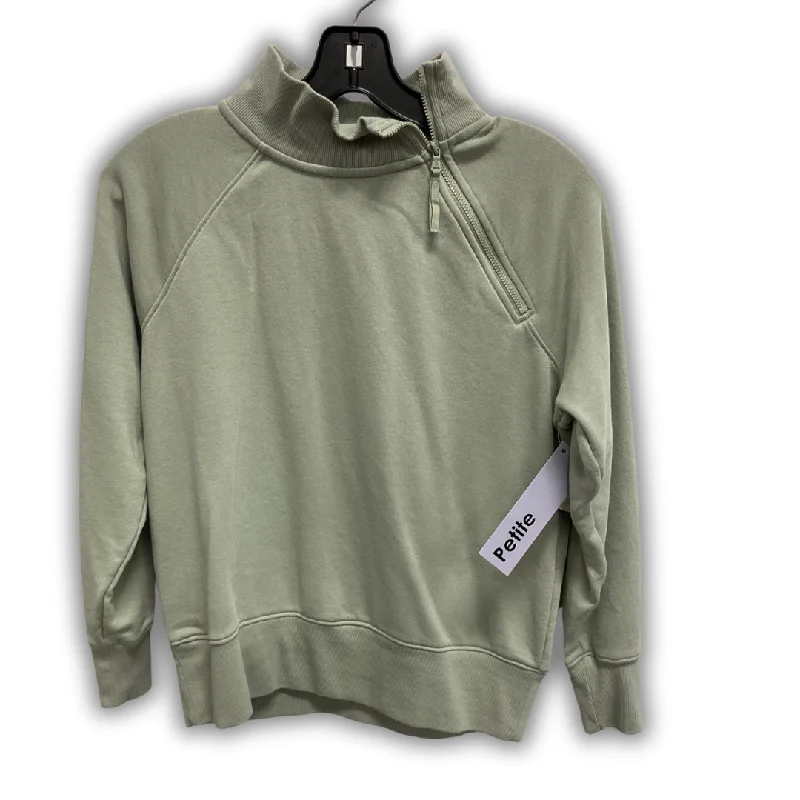 Mesh sweatshirts breathable white -Sweatshirt Collar By Lou And Grey In Green, Size: Xxsp