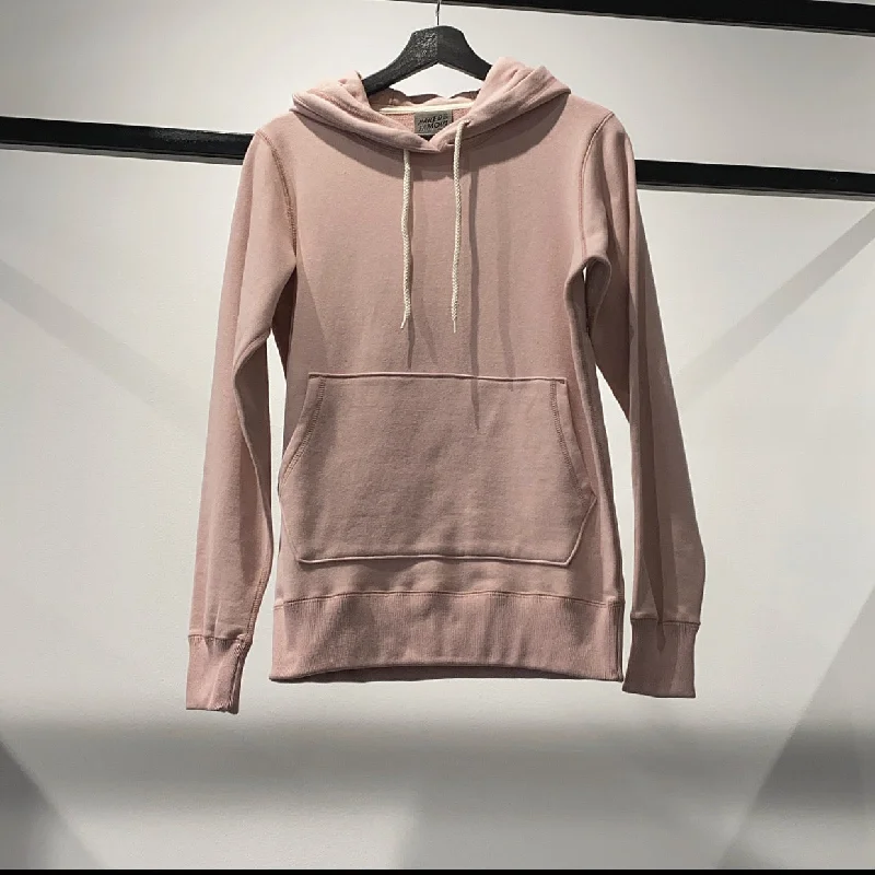 Pinstripe fleece hoodie tan -Naked and Famous Heavy Knit Pullover Hoodie