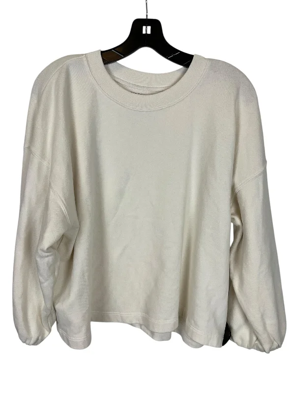 Neon violet sweatshirts bright -Sweatshirt Crewneck By Velvet By Graham & Spencer In Cream, Size: M