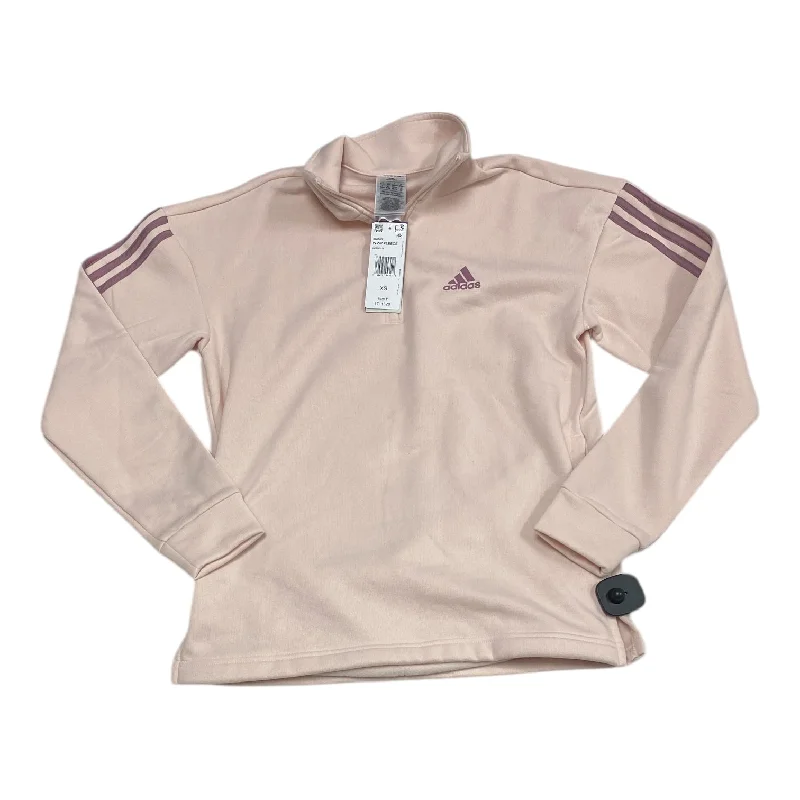 Hoodless cotton sweatshirts navy -Athletic Sweatshirt Collar By Adidas In Pink & Purple, Size: Xs