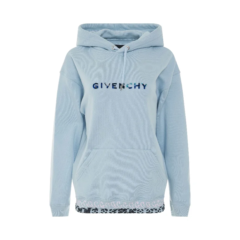 Neon teal hoodie vibrant -Regular Fit Hoodie in Light Blue