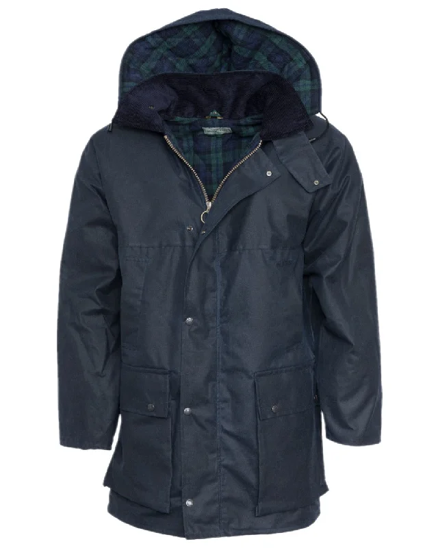 Lightweight fleece jacket blue -Hoggs of Fife Padded Waxed Jacket