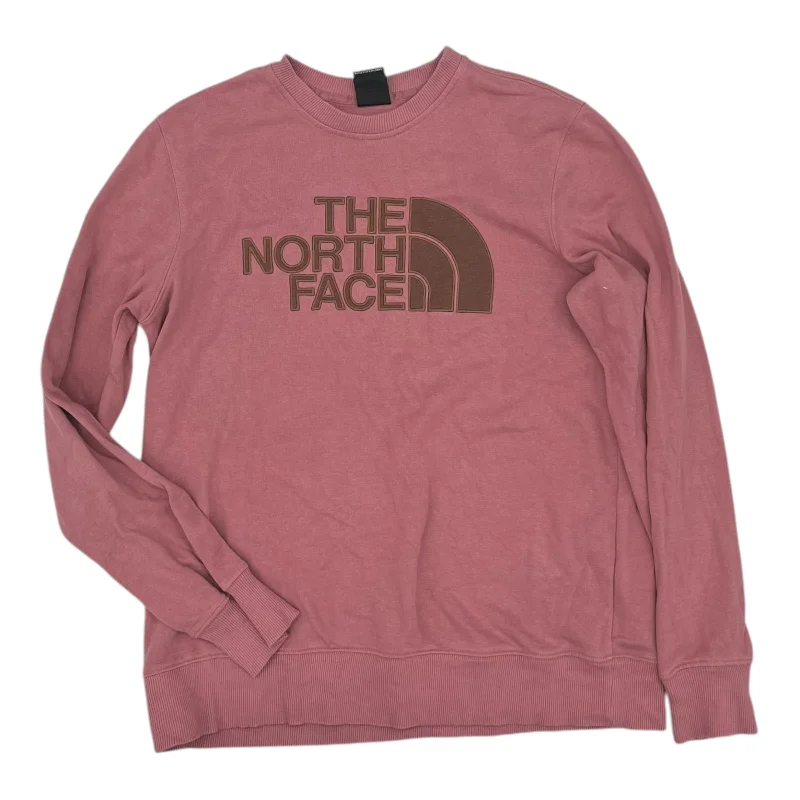 Satin cotton sweatshirts beige -Sweatshirt Crewneck By The North Face In Pink, Size:M