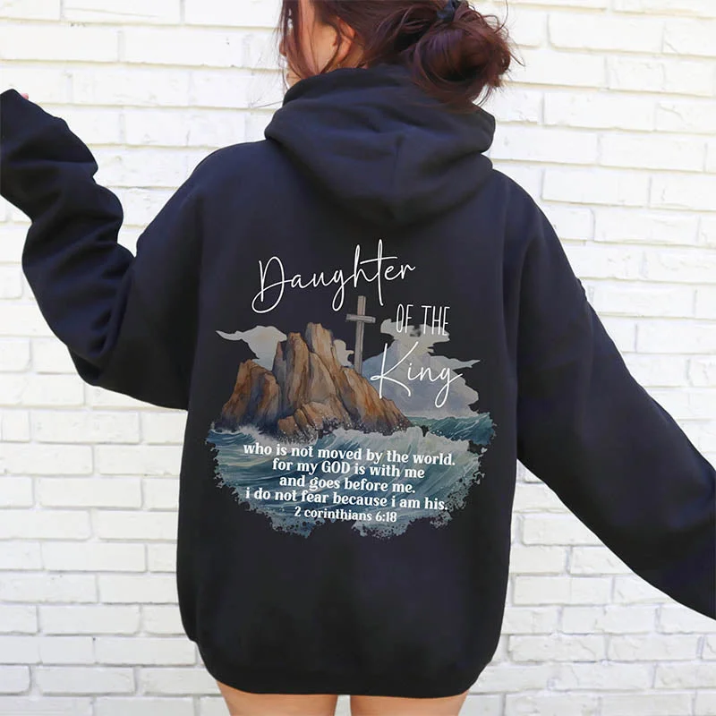 Mesh fleece hoodie grey -Aesthetic Bible Verse Hoodie