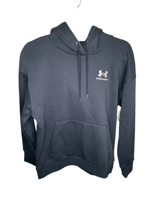 Hoodless fleece sweatshirts tan -Athletic Sweatshirt Hoodie By Under Armour In Black, Size: Sp