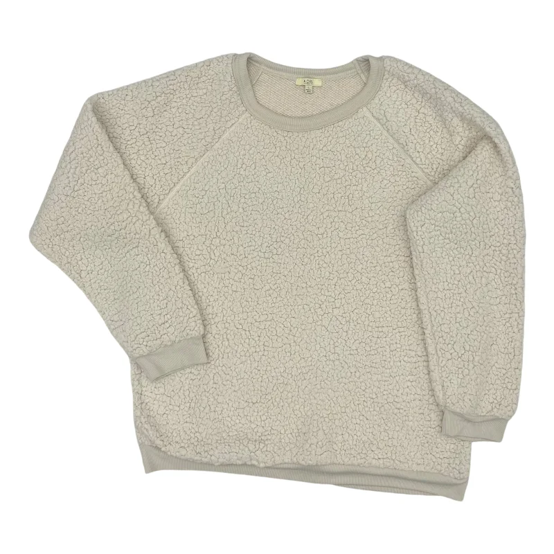 Chenille sweatshirts cozy blue -Sweatshirt Crewneck By Kori America In Cream, Size:L