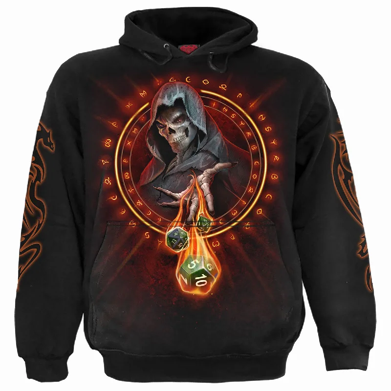 Sherpa hoodie fuzzy peach -DUNGEON MASTER - Hoody Black