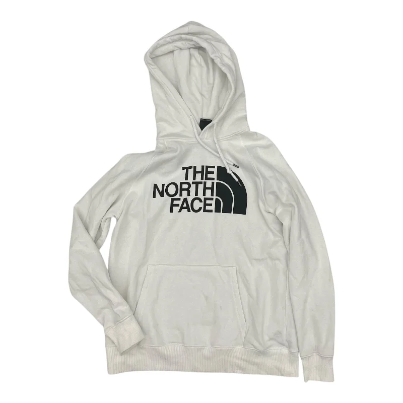 Cropped cotton sweatshirts blue -Athletic Sweatshirt Hoodie By The North Face In White, Size:M