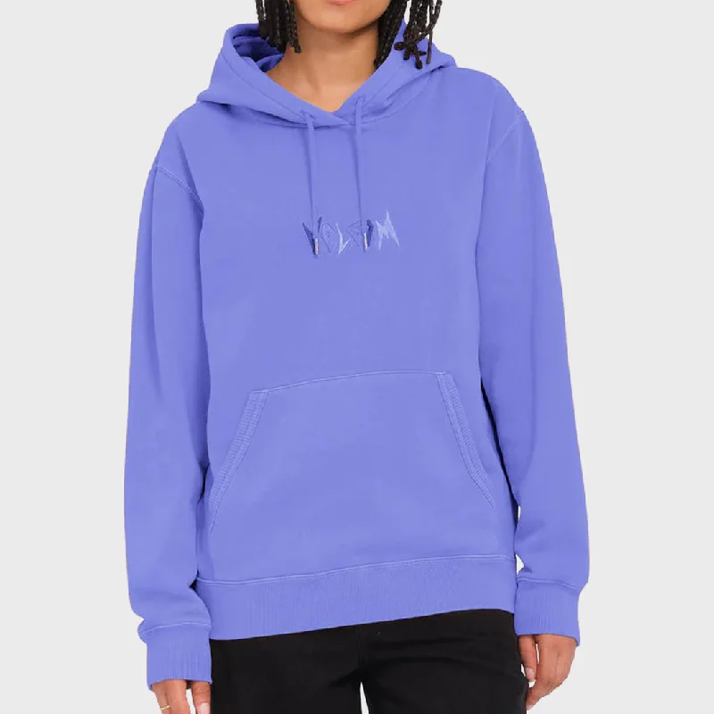 Oversized fleece hoodie green -Volcom Womens Spikstone Hoodie - Ballpoint Blue