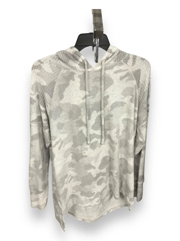 Terry sweatshirts soft tan -Sweatshirt Hoodie By So In Camouflage Print, Size: Xl