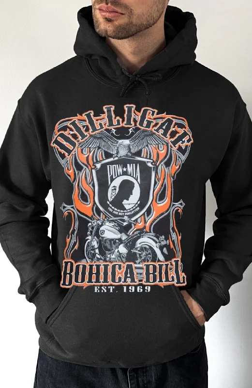 Pinstripe cotton hoodie white -The sacrifice Pullover Hoodie