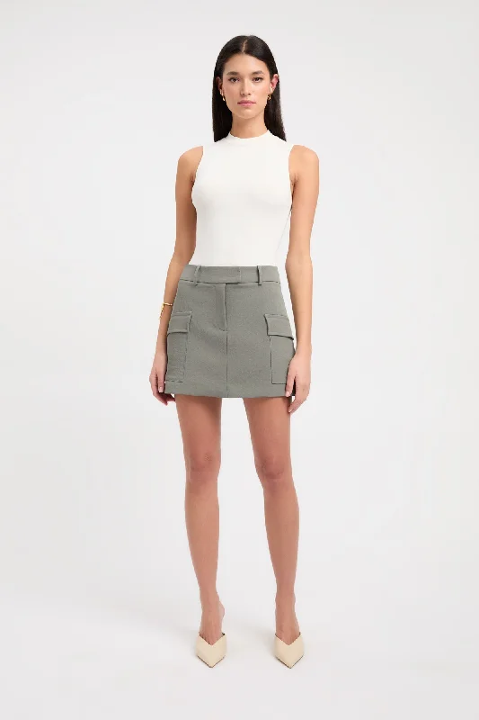 steel bold skirts -Ariel Cargo Mini Skirt