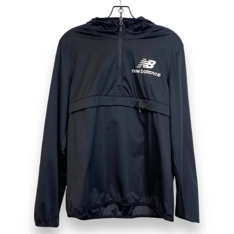 Cropped fleece sweatshirts tan -Sweatshirt Hoodie By New Balance In Black, Size: L