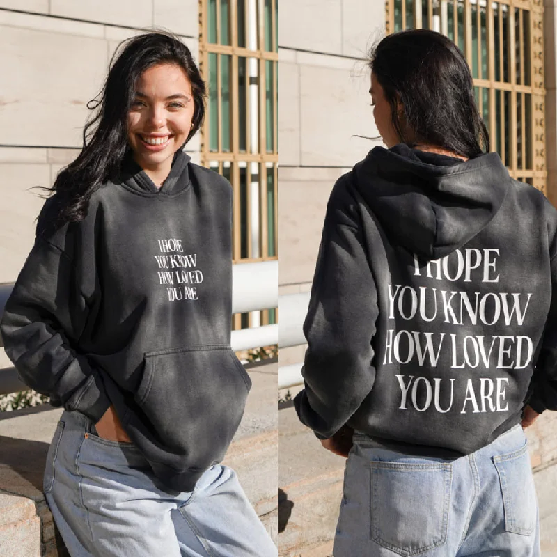 Sherpa pullover hoodie peach -I Hope You Know Unisex Hoodie