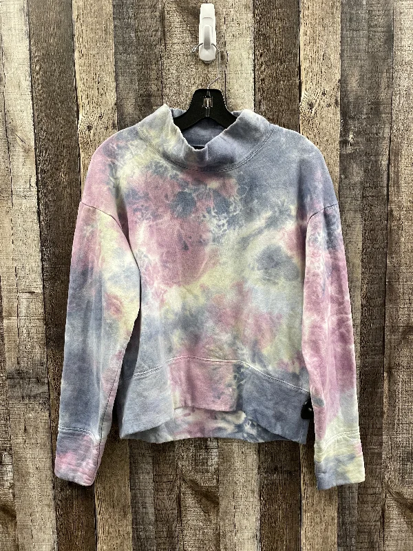 Satin cotton sweatshirts beige -Sweatshirt Collar By Almost Famous In Tie Dye Print, Size: M