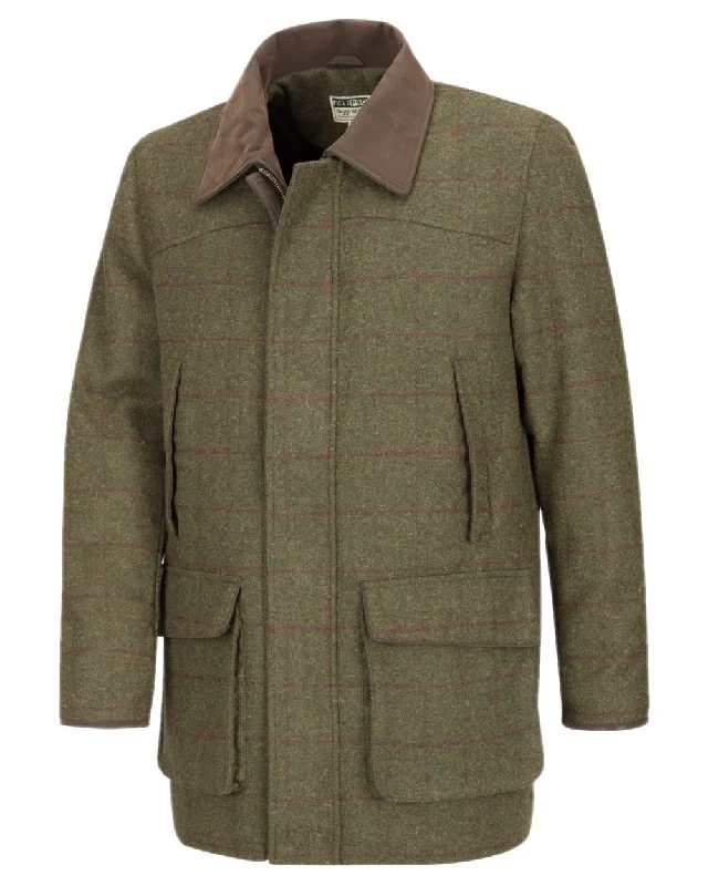 Corduroy puffer jacket grey -Hoggs of Fife Tummel Tweed Field Coat