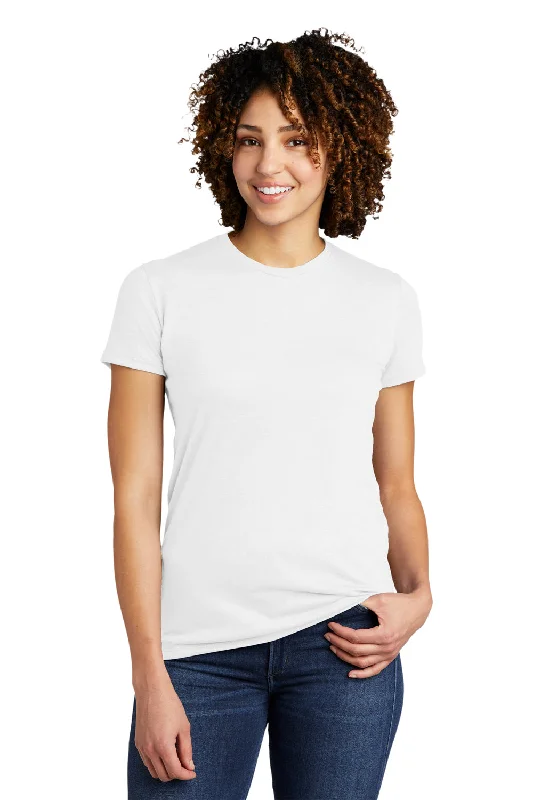 tough course t-shirts -Allmade Womens Short Sleeve Crewneck T-Shirt - Fairly White