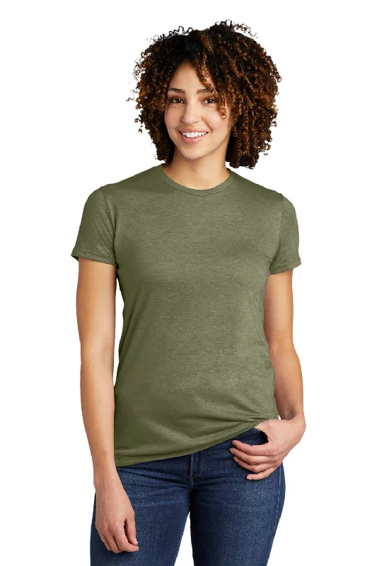 youth team t-shirts -Allmade Womens Short Sleeve Crewneck T-Shirt - Olive You Green