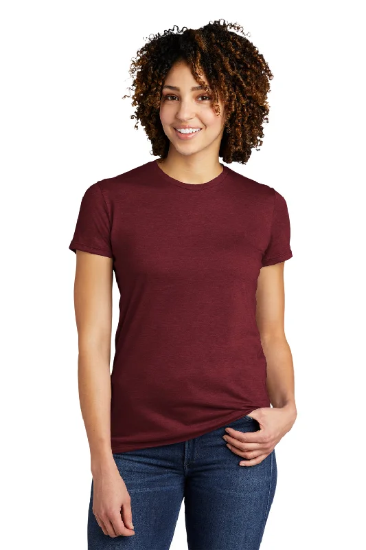 soft hint t-shirts -Allmade Womens Short Sleeve Crewneck T-Shirt - Vino Red