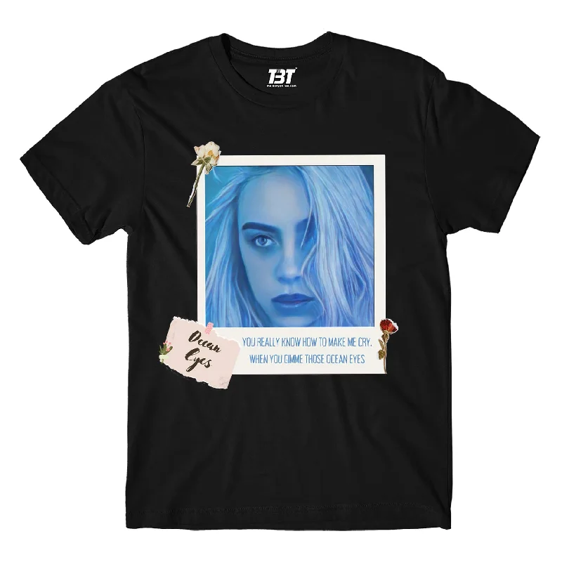 mix yoke t-shirts -Billie Eilish T shirt - Ocean Eyes