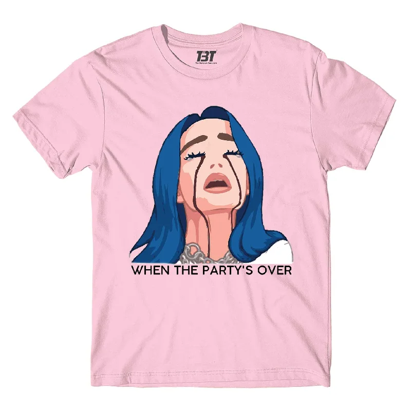 bib chest t-shirts -Billie Eilish T shirt - When the Party's Over