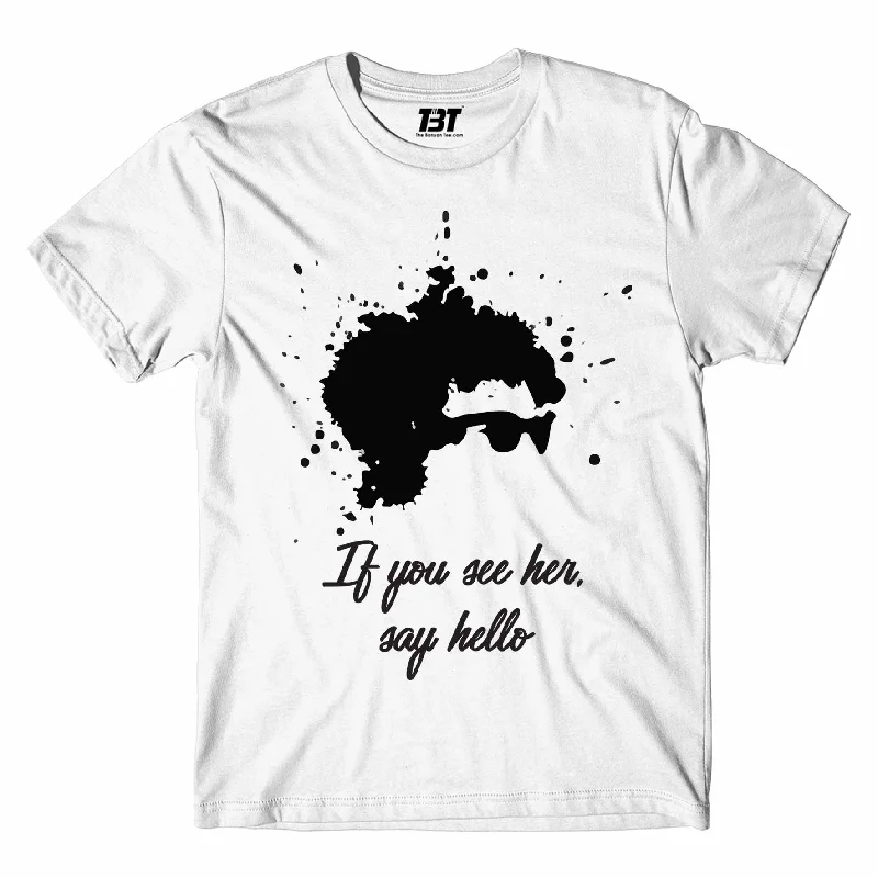 name stamp t-shirts -Bob Dylan T shirt - If You See Her, Say Hello