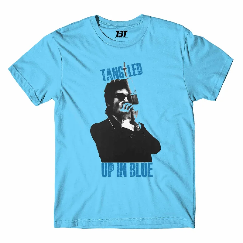 date print t-shirts -Bob Dylan T shirt - Tangled Up In Blue