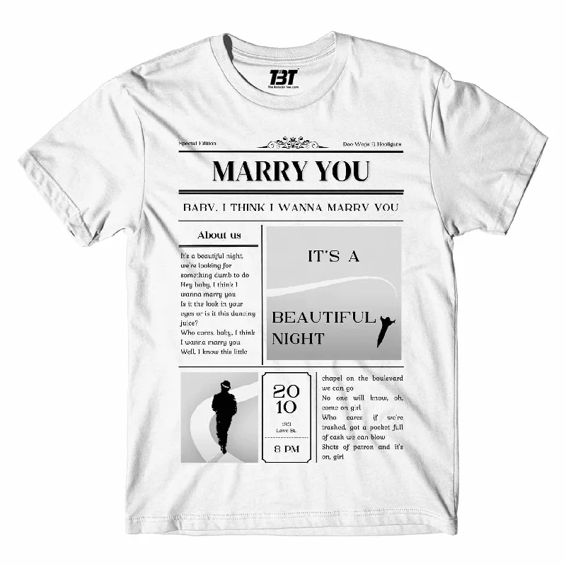 pop sage t-shirts -Bruno Mars T shirt - Marry You