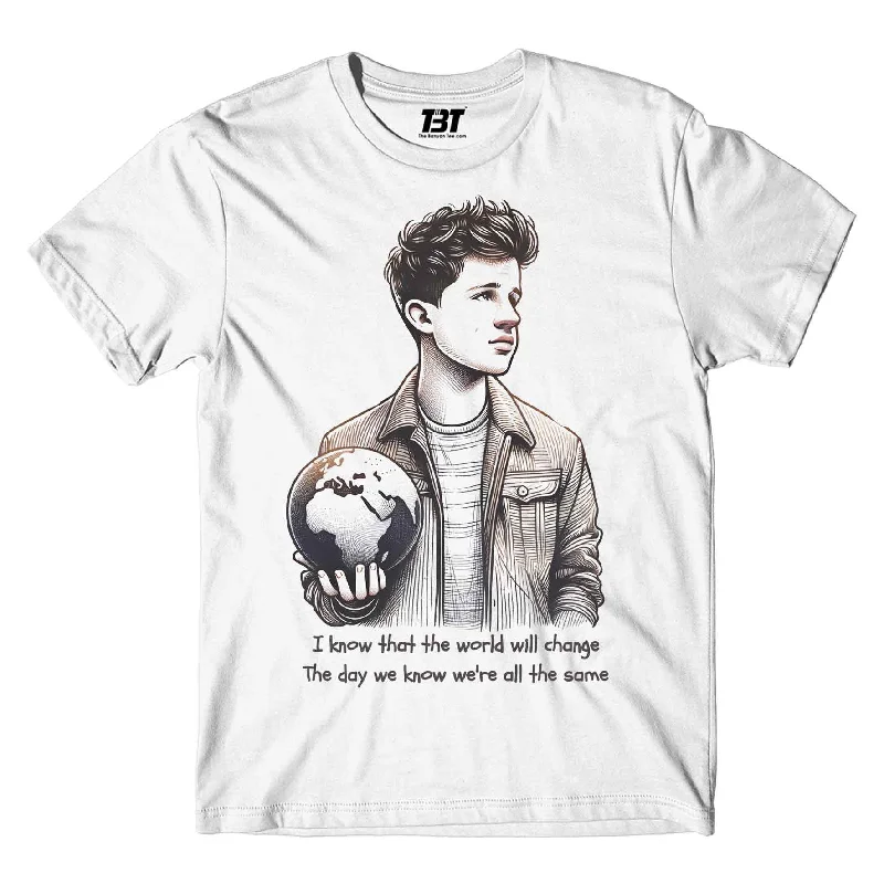 state love t-shirts -Charlie Puth T shirt - Change