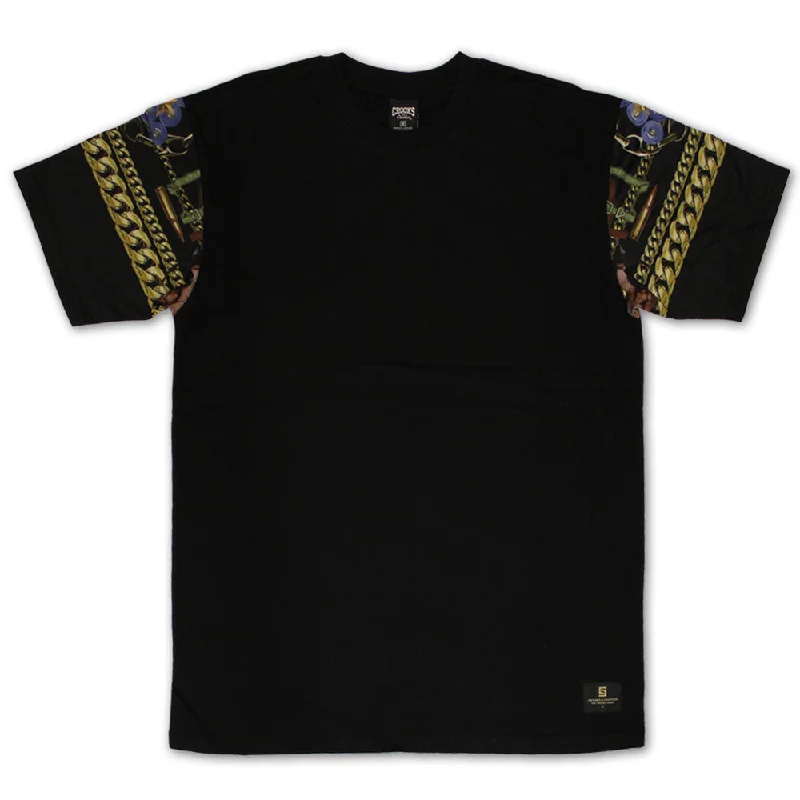 couple set t-shirts -Crooks & Castles Phantom Regalia T-shirt Black