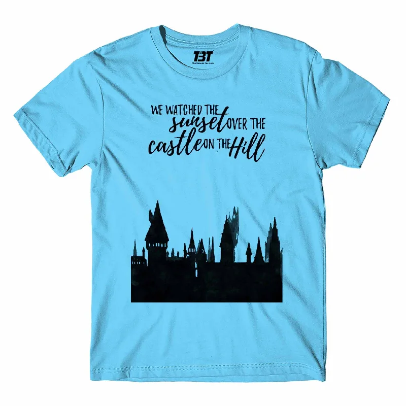 single shoulder t-shirts -Ed Sheeran T shirt - Castle On The Hill