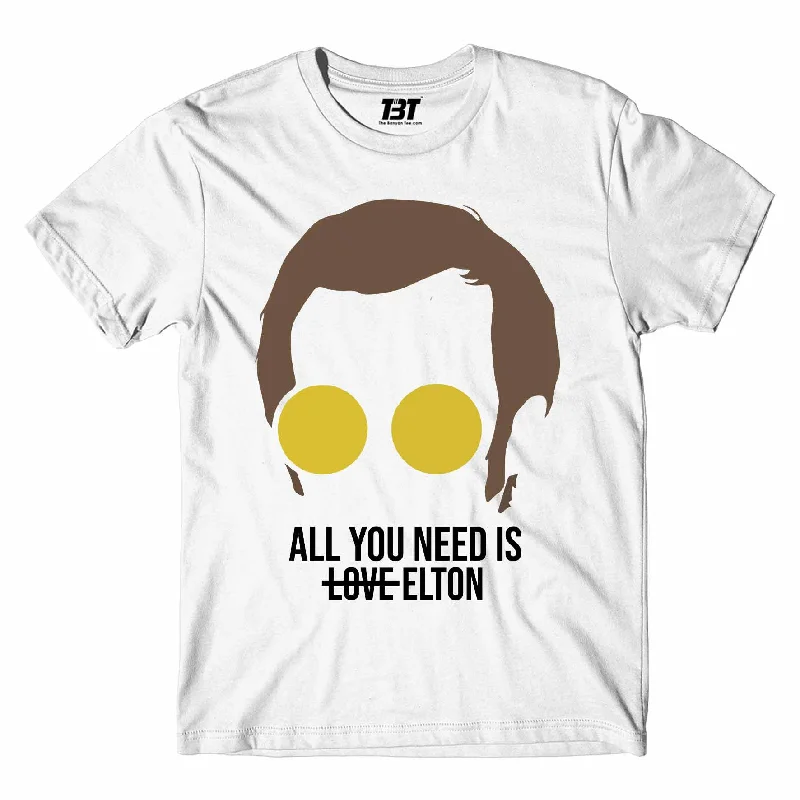 clean prep t-shirts -Elton John T shirt - All You Need Is Elton