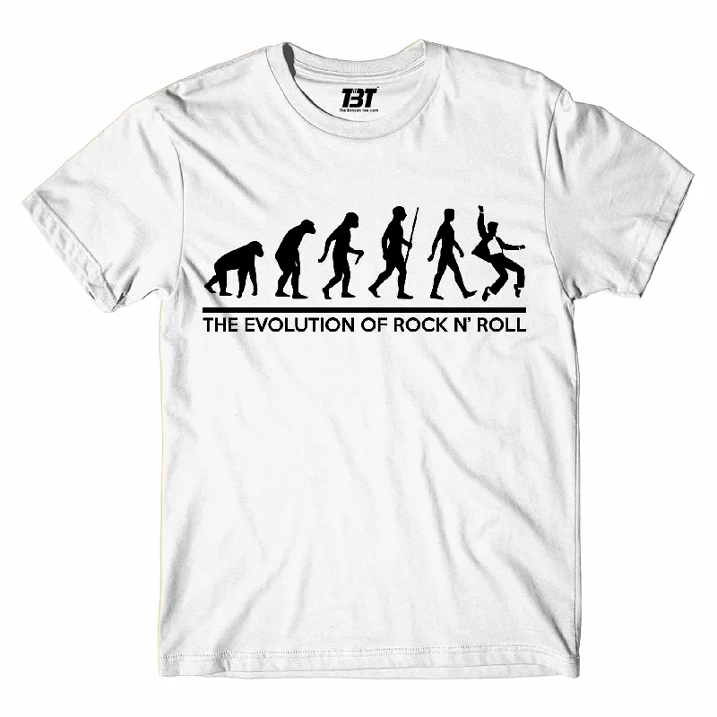 orange t-shirts bold -Elvis Presley T shirt - Rock 'N Roll Evolution