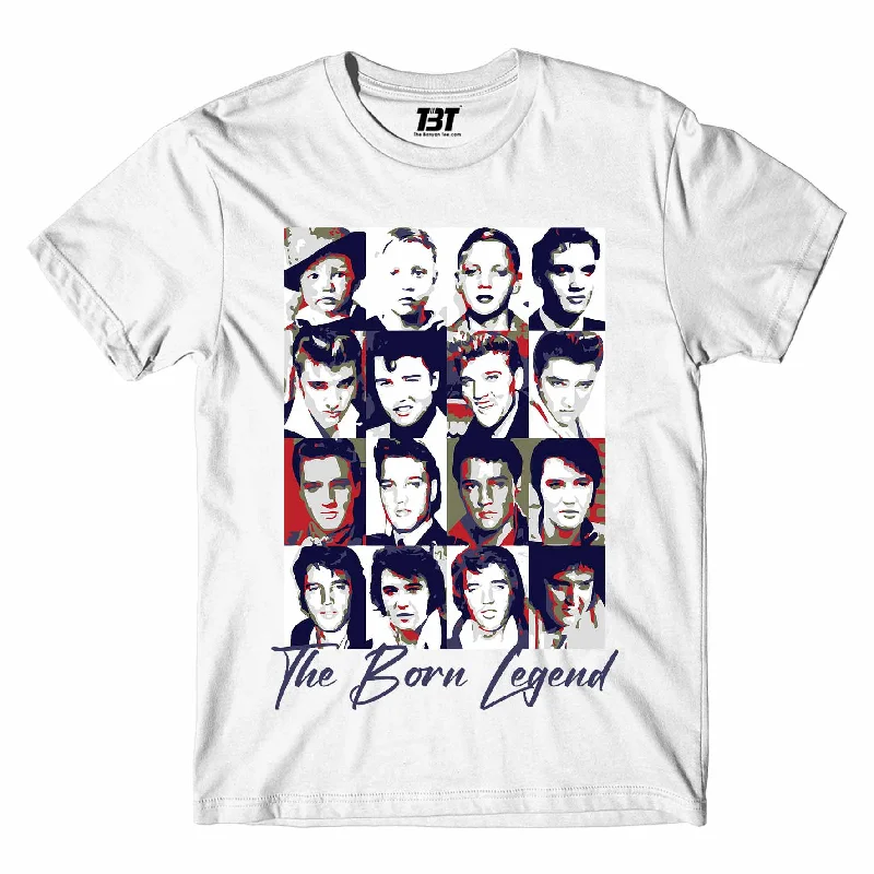 floral print t-shirts women -Elvis Presley T shirt - The Born Legend