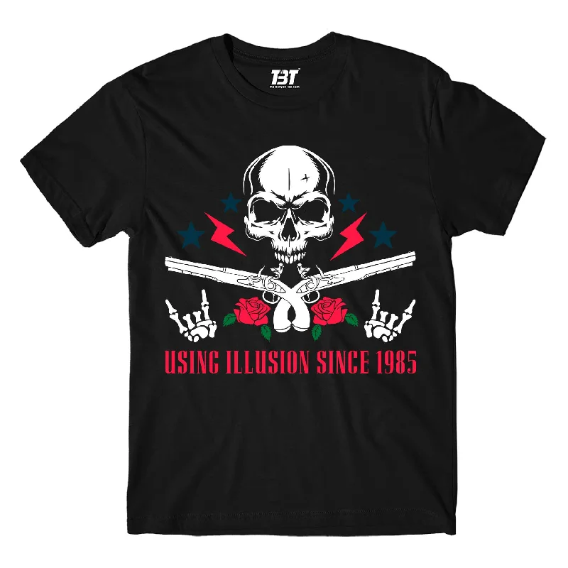 tight fit t-shirts -Guns N' Roses T shirt - Using Illusion Since 1985