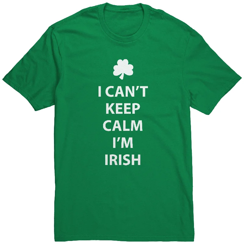 party glow t-shirts -I Can't Keep Calm, I'm Irish Men's T-Shirt