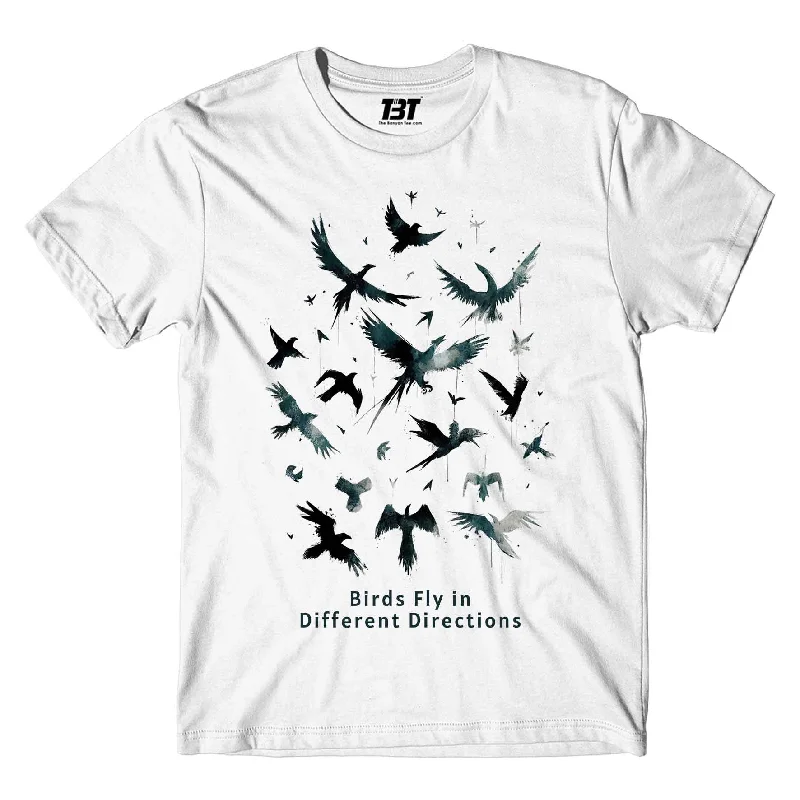 square pleat t-shirts -Imagine Dragons T shirt - Birds Fly In Different Directions