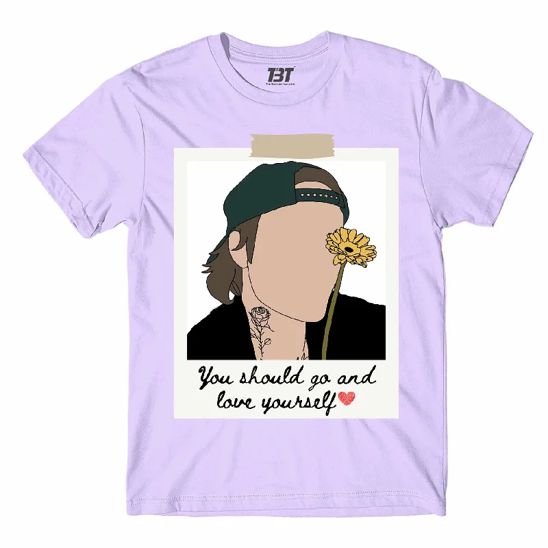 leopard print t-shirts -Justin Bieber T shirt - Love Yourself