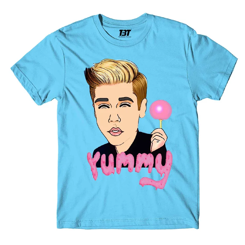 witty quote t-shirts -Justin Bieber T shirt - Yummy