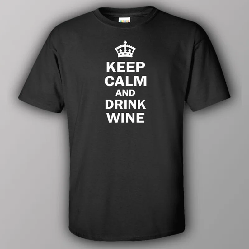 knight style t-shirts -Keep calm and drink wine - T-shirt