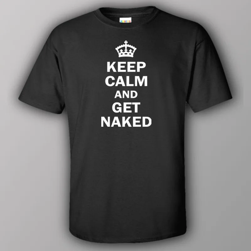 zen yoga t-shirts -Keep calm and get naked - T-shirt