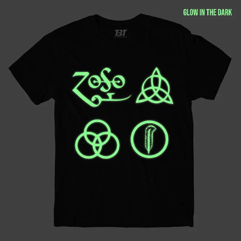 mountain bike t-shirts -Led Zeppelin T shirt - Glow In The Dark