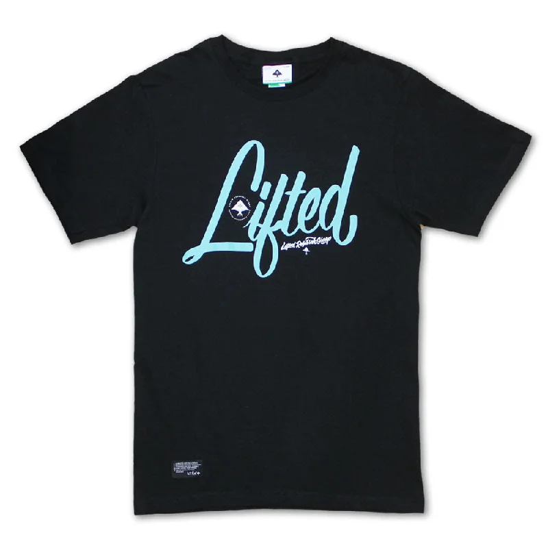 sport kid t-shirts -LRG RC Script T-shirt Black