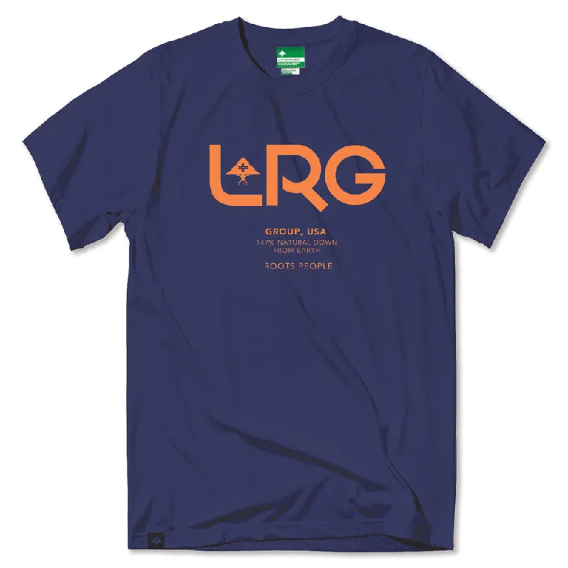 weed green t-shirts -LRG Roots People Group T-shirt Navy