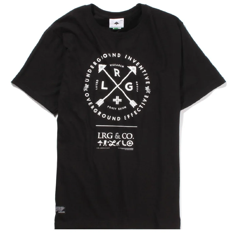 collab art t-shirts -LRG Shoot Straight T-shirt Black