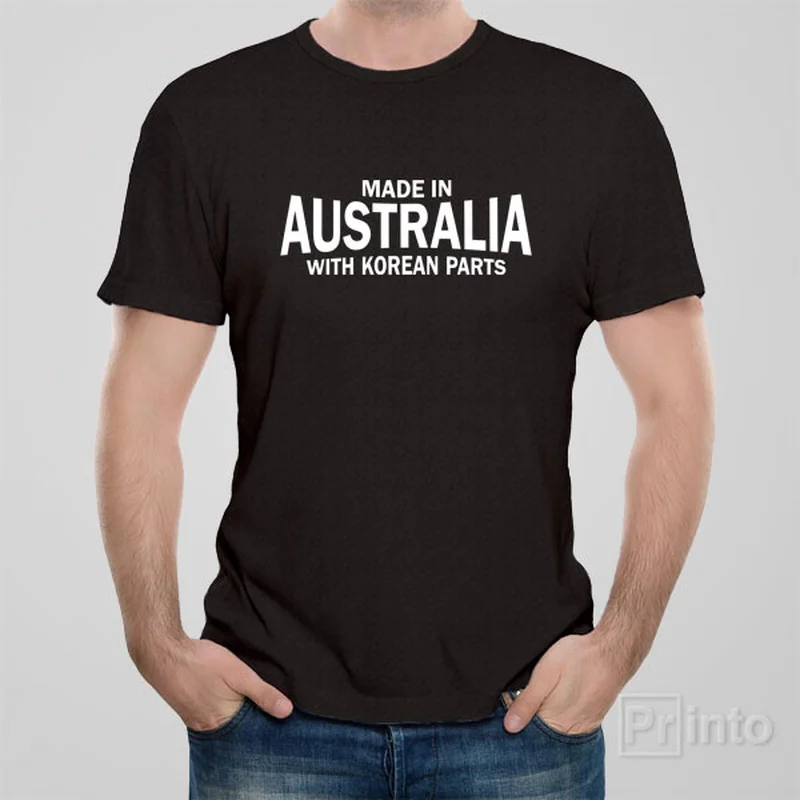 upcycled t-shirts -Made in Australia with Korean parts - T-shirt