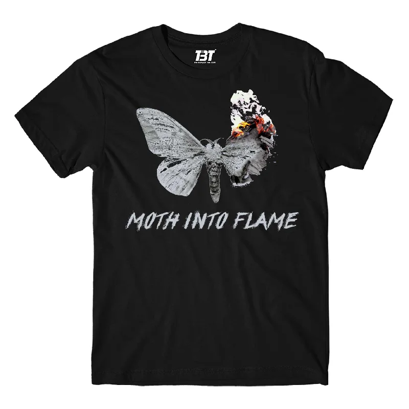 town pride t-shirts -Metallica T shirt - Moth Into Flame