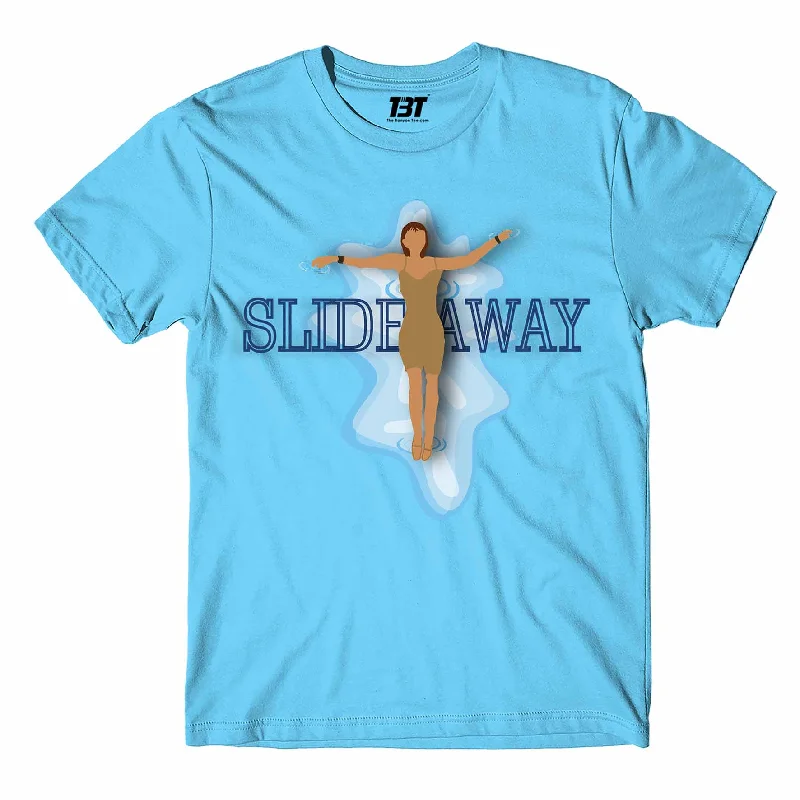 panel design t-shirts -Miley Cyrus T shirt - Slide Away